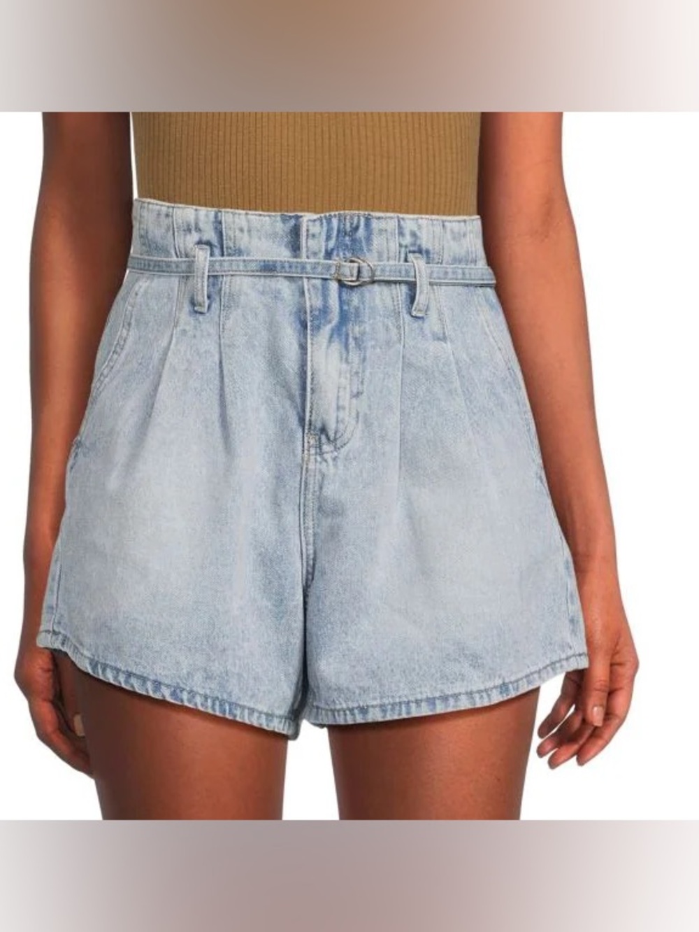 NWT BLACK NYC HIGH WAISTED PAYBACK SHORTS, SIZE 24